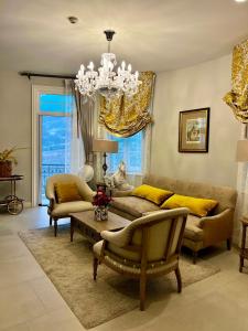 Posezení v ubytování Blue Sky Khao Kho Castell Condo 920