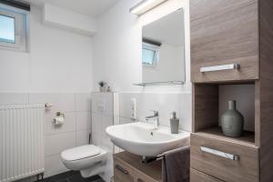 Koupelna v ubytování Ferienwohnung Hohfelsenblick + 21 fotografií