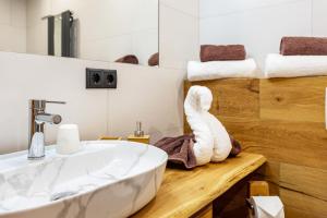 Koupelna v ubytování Wegscheiderhof Apt Gartenwohnung