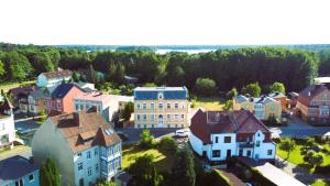 Majoituspaikan Alt-Berliner Schwanenhof - Ferienwohnungen Lychen kuva ylhäältä päin