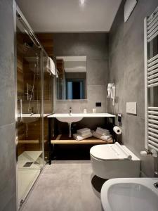 Koupelna v ubytování Hotel Leonessa