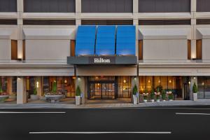 a rendering of the entrance to a hotel at DoubleTree by Hilton Hartford Downtown in Hartford