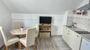 Kuchyň nebo kuchyňský kout v ubytování Apartment Andrea