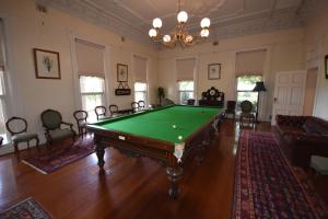 a living room with a pool table in it at Kilmany Park Estate in Sale