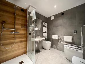 Koupelna v ubytování Hotel Leonessa