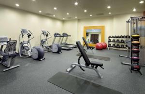 Fitness centrum a/nebo fitness zařízení v ubytování Hilton Garden Inn Texarkana