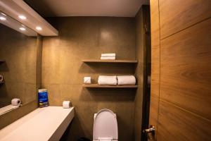 Koupelna v ubytování Hotel Ambato