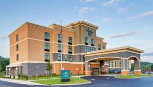 a rendering of the front of a hotel at Homewood Suites By Hilton Clifton Park in Clifton Park