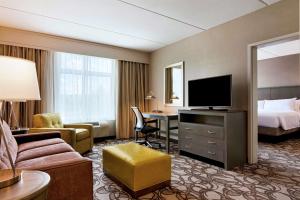 Телевизия и/или развлекателен център в Hilton Garden Inn Lenox Pittsfield