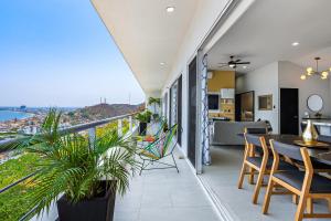 Kuchyň nebo kuchyňský kout v ubytování Penthouse Gardenias