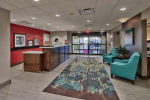 a hospital lobby with a rug on the floor at Hampton Inn & Suites Las Cruces I-10, Nm in Las Cruces