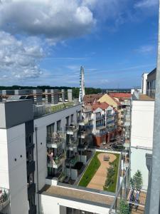 Výhľad na mesto Kołobrzeg alebo výhľad na mesto priamo z apartmánu