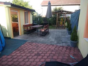 Patio nebo venkovní prostory v ubytování Rekreačný dom Railip