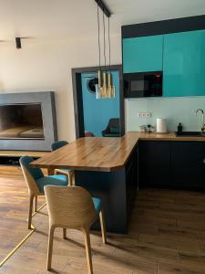 Köök või kööginurk majutusasutuses Belzacka City Apartment