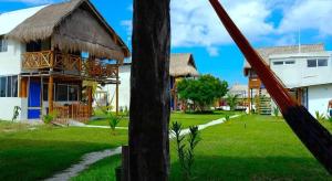 Zahrada ubytování Camping y Cabañas Chelem