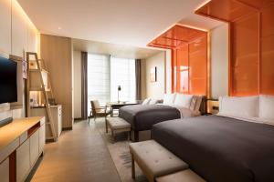 成都领地希尔顿嘉悦里酒店（亚太首家，Canopy by Hilton）的电视和/或娱乐中心