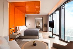 成都领地希尔顿嘉悦里酒店（亚太首家，Canopy by Hilton）客房内的一张或多张床位