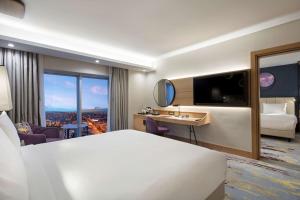 Doubletree By Hilton Afyonkarahisar的电视和/或娱乐中心