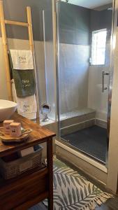 Kupatilo u objektu Appartement vue mer, Case Pilote