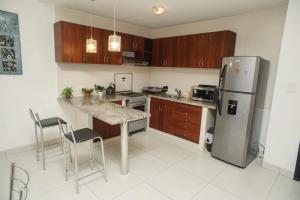 Kuchyň nebo kuchyňský kout v ubytování Downtown Apartments "Altos del Sur"