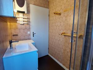 a bathroom with a sink and a shower at Appartement à Autrans, 39m², 6 pers, proche pistes et village, balcon est, parking privé - FR-1-737-42 in Autrans