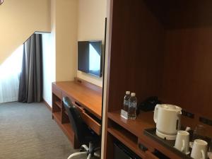 Odysis Suites Osaka Airport Hotel的电视和/或娱乐中心