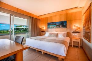 Katil atau katil-katil dalam bilik di Hôtel Le Lagon +37 gambar