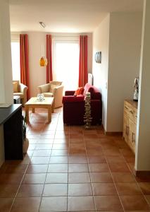 Posezení v ubytování Ferienwohnung Sandstrand