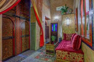 Posezení v ubytování Riad La Maison Verte