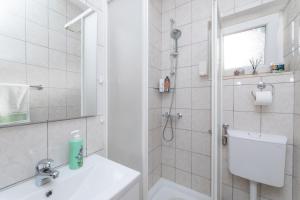 Koupelna v ubytování Apartments Martic