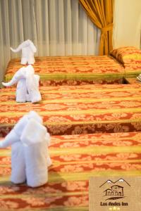 Katil atau katil-katil dalam bilik di Hostal Los Andes