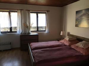 Postel nebo postele na pokoji v ubytování Chalupa Vojtěchov + 27 fotografií