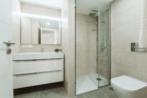 Koupelna v ubytování Lavaderos Suites