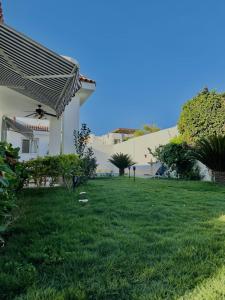 A garden outside Luxor Rose Villa