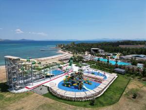 an overhead view of an amusement park with a water park at Venosa Beach Resort & Spa - All Inclusive in Didim