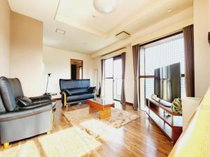 金澤的住宿－ダイアナ，带沙发和电视的客厅