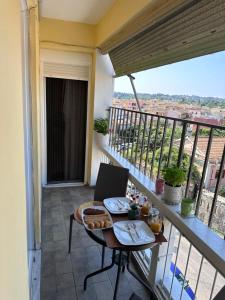 Balkón nebo terasa v ubytování Olia apartment
