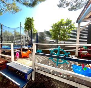 Balkón nebo terasa v ubytování Glamping Tents - Camp Adriatic