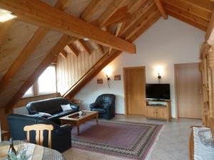 Posezení v ubytování Gästehaus Hoffmann