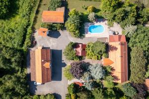 Letecký snímek ubytování Villa Danica