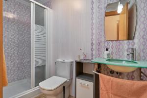 Koupelna v ubytování Vivienda con piscina