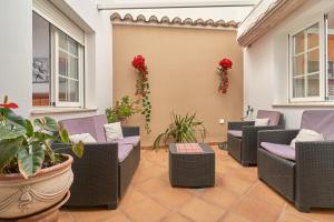 Posezení v ubytování Vivienda con piscina
