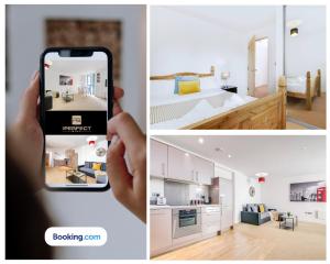 Kuchyň nebo kuchyňský kout v ubytování Cosmo Modern Apartment Central By Your Perfect Stay Short lets Birmingham