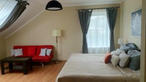 Postel nebo postele na pokoji v ubytování Laguna House