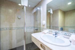 Koupelna v ubytování Hotel Beleret