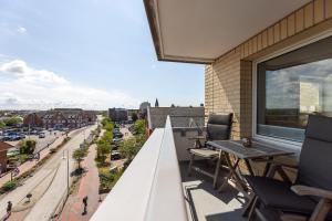 Ein Balkon oder eine Terrasse in der Unterkunft Appartement Kleeblatt