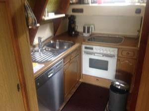 Kuchyň nebo kuchyňský kout v ubytování Ferienhaus Kreuzberglick
