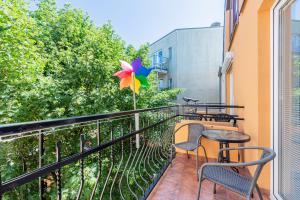 Balkón alebo terasa v ubytovaní Apartament z balkonem przy Latarni 150m od morza