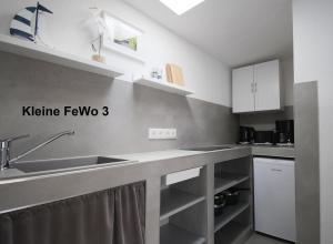 Küche/Küchenzeile in der Unterkunft Bernsteinbäder Zimmer