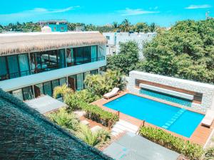 Bazén v ubytování Hotel Boutique Naj Casa Holbox nebo v jeho okolí